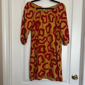 See By Chloe Silk Abstract Shapes Shift Dress 4